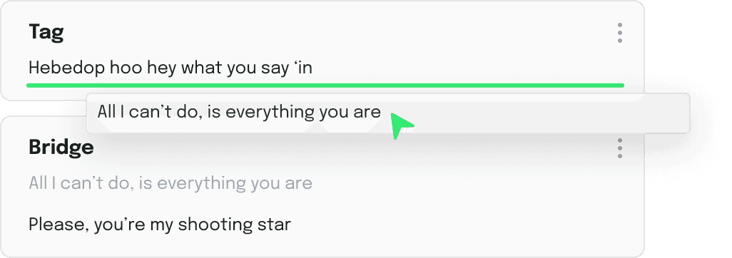 example of an active recording